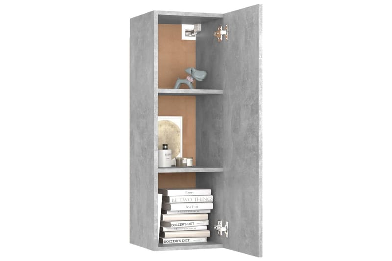tv-skabe 2 stk. 30,5x30x90 cm spånplade betongrå - Grå - Møbler - TV borde & mediemøbler - TV-borde