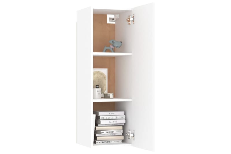 tv-skabe 2 stk. 30,5x30x90 cm spånplade hvid - Hvid - Møbler - TV borde & mediemøbler - TV-borde