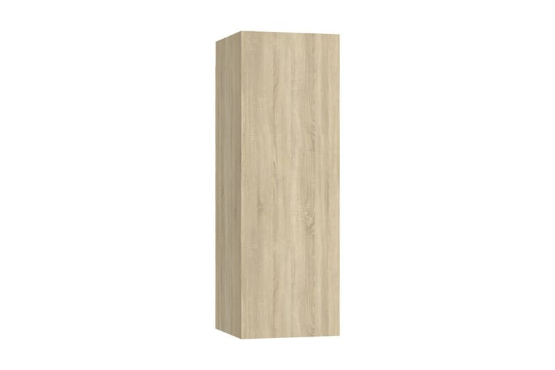 tv-skabe 2 stk. 30,5x30x90 cm spånplade sonoma-eg - Brun - Møbler - TV borde & mediemøbler - TV-borde