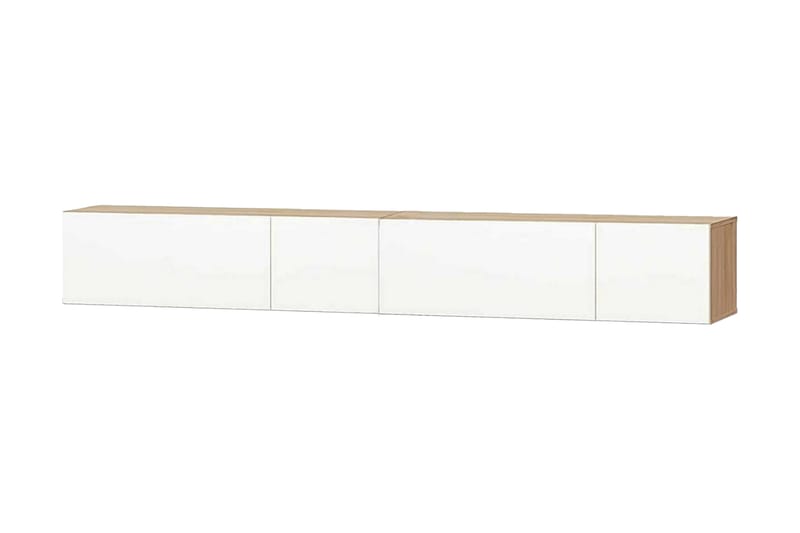 Tv-Skabe 2 Stk. Spånplade 120 X 40 X 34 Cm Højglans Hvid Eg - Brun - Møbler - TV borde & mediemøbler - TV-borde