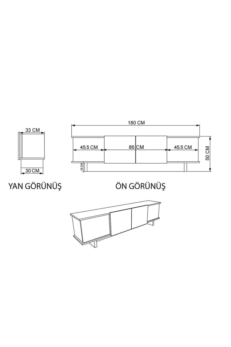 TV Stand Homitis - Møbler - TV borde & mediemøbler - TV-borde