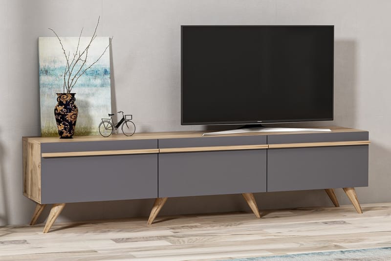 Tv-stativ 180 cm antracit - Møbler - TV borde & mediemøbler - TV-borde