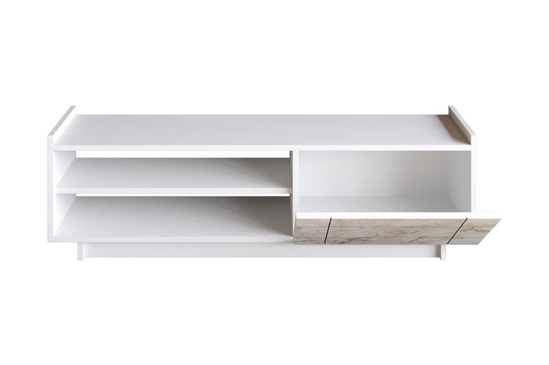 Ulica TV-bord 140 cm Dør + 3 Hylder - Hvid - Møbler - TV borde & mediemøbler - TV-borde