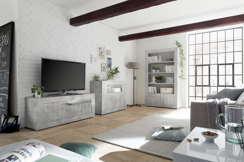 Urbino TV-Bord 138 cm - Gråmelerad - Møbler - TV borde & mediemøbler - TV-borde