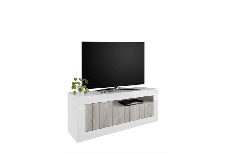 Urbino TV-Bord 138 cm - Hvid/Træ - TV-borde