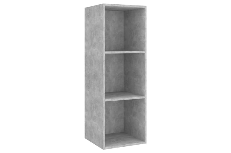 væghængt tv-skab 37x37x107cm spånplade betongrå - Grå - Møbler - TV borde & mediemøbler - TV-borde