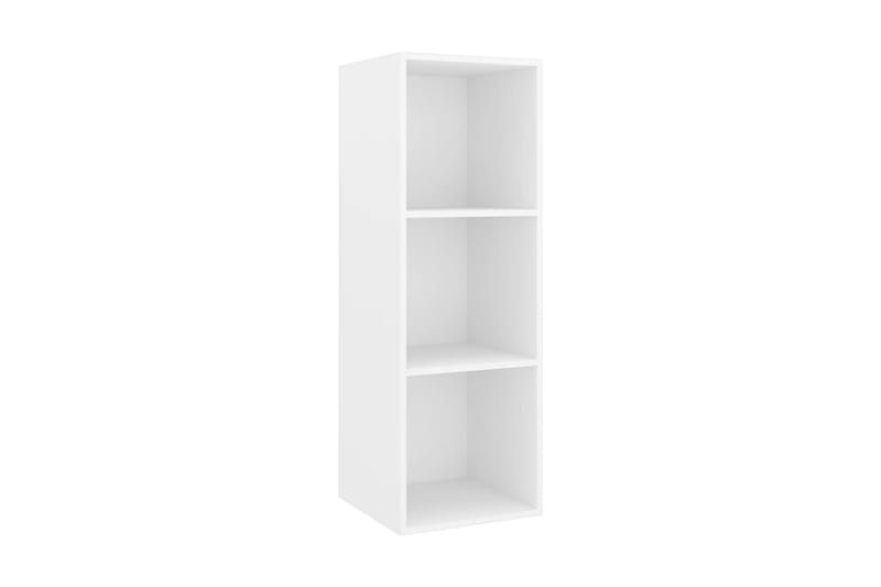 væghængt tv-skab 37x37x107cm spånplade hvid - Hvid - Møbler - TV borde & mediemøbler - TV-borde