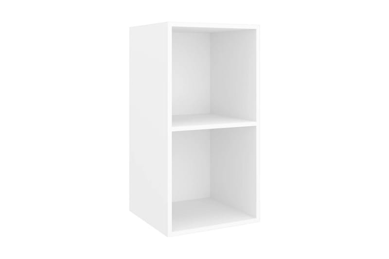 væghængt tv-skab 37x37x72cm spånplade hvid - Hvid - Møbler - TV borde & mediemøbler - TV-borde