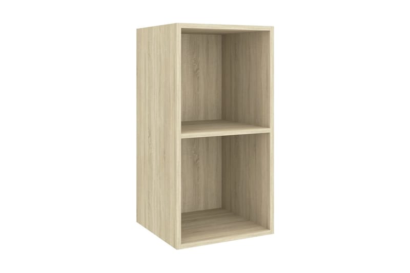 væghængt tv-skab 37x37x72cm spånplade sonoma-eg - Brun - Møbler - TV borde & mediemøbler - TV-borde