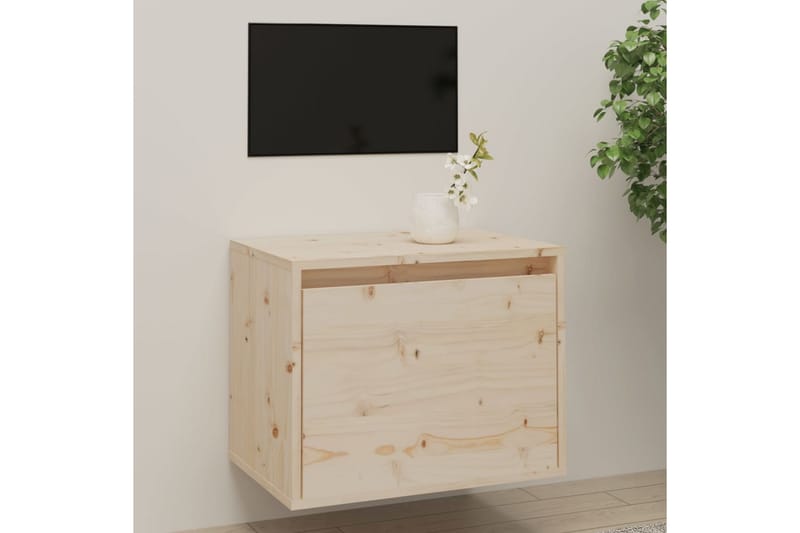 vægskab. 45x30x35 cm massivt fyrretræ - Brun - TV-borde