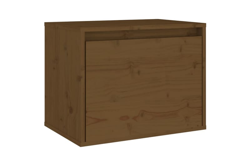 vægskab. 45x30x35 cm massivt fyrretræ  honningbrun - Brun - Møbler - TV borde & mediemøbler - TV-borde