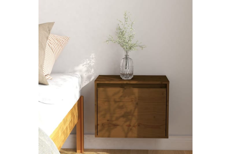 vægskab. 45x30x35 cm massivt fyrretræ  honningbrun - Brun - Møbler - TV borde & mediemøbler - TV-borde