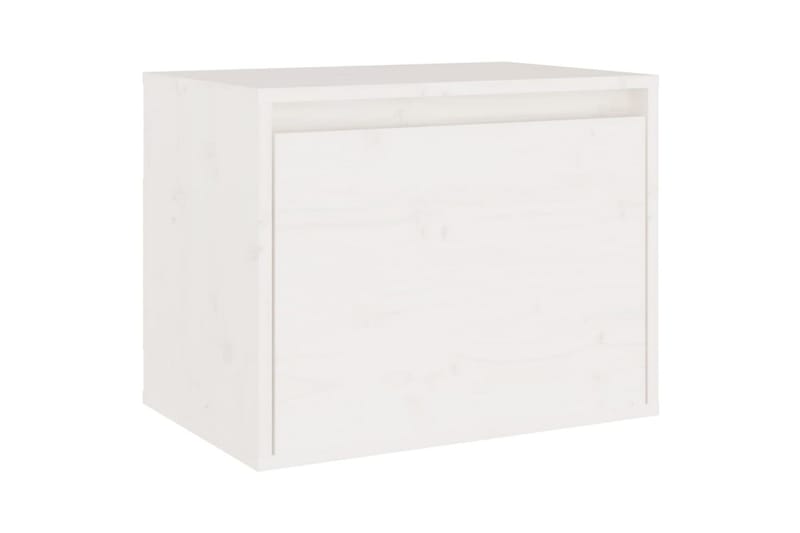 vægskab. 45x30x35 cm massivt fyrretræ hvid - Hvid - Møbler - TV borde & mediemøbler - TV-borde