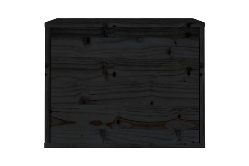 vægskab. 45x30x35 cm massivt fyrretræ sort - Sort - TV-borde