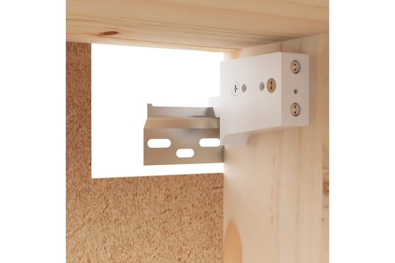 vægskab 80x30x35 cm massivt fyrretræ - Brun - Møbler - TV borde & mediemøbler - TV-borde