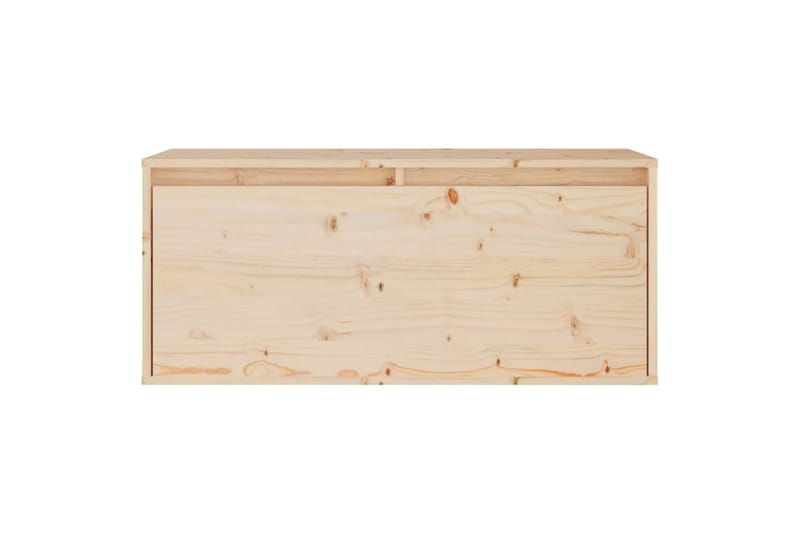 vægskab 80x30x35 cm massivt fyrretræ - Brun - TV-borde