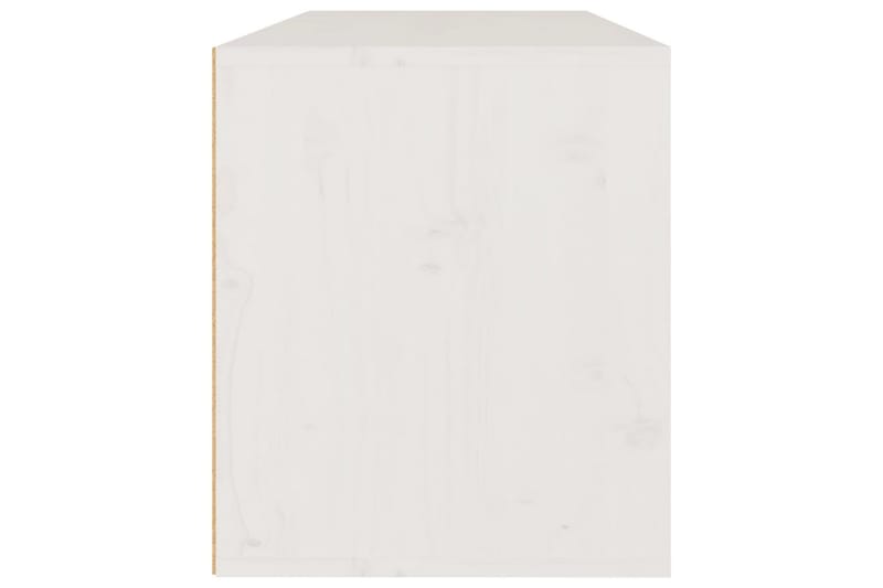 vægskab 80x30x35 cm massivt fyrretræ hvid - Hvid - Møbler - TV borde & mediemøbler - TV-borde