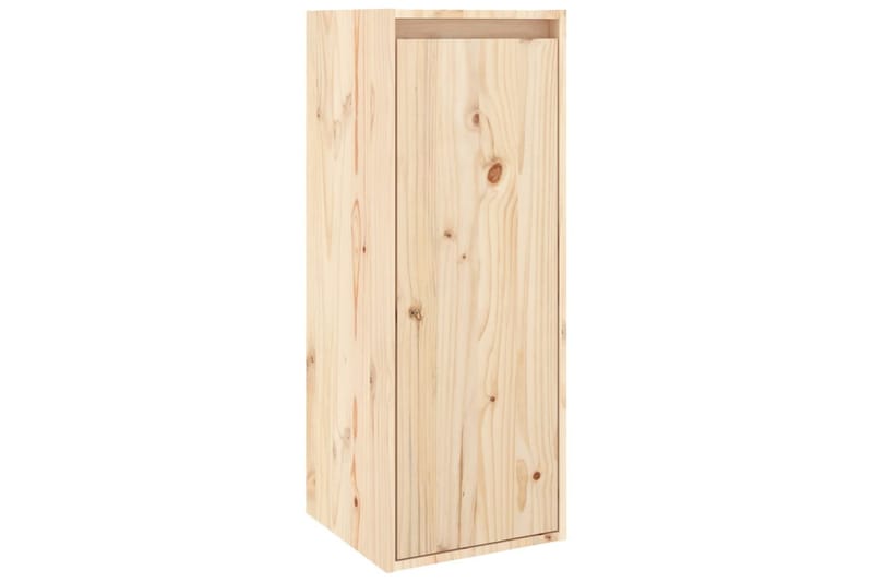 vægskabe 2 stk. 30x30x80 cm massivt fyrretræ - Brun - Møbler - TV borde & mediemøbler - TV-borde