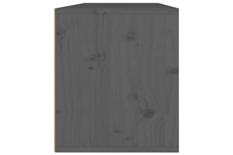 vægskabe 2 stk. 45x30x35 cm massivt fyrretræ grå - Grå - TV-borde