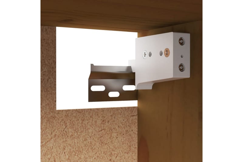 vægskabe 2 stk. 45x30x35 cm massivt fyrretræ honningbrun - Brun - Møbler - TV borde & mediemøbler - TV-borde
