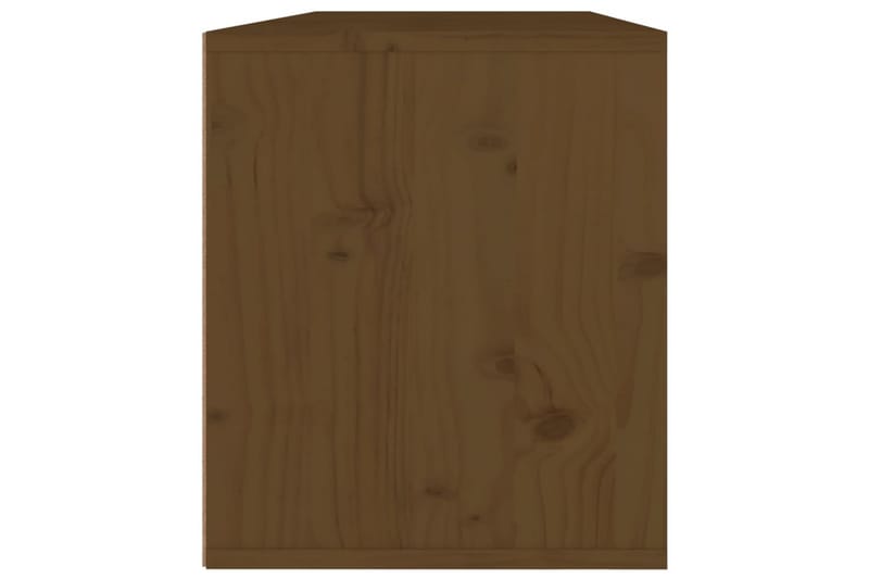 vægskabe 2 stk. 45x30x35 cm massivt fyrretræ honningbrun - Brun - TV-borde