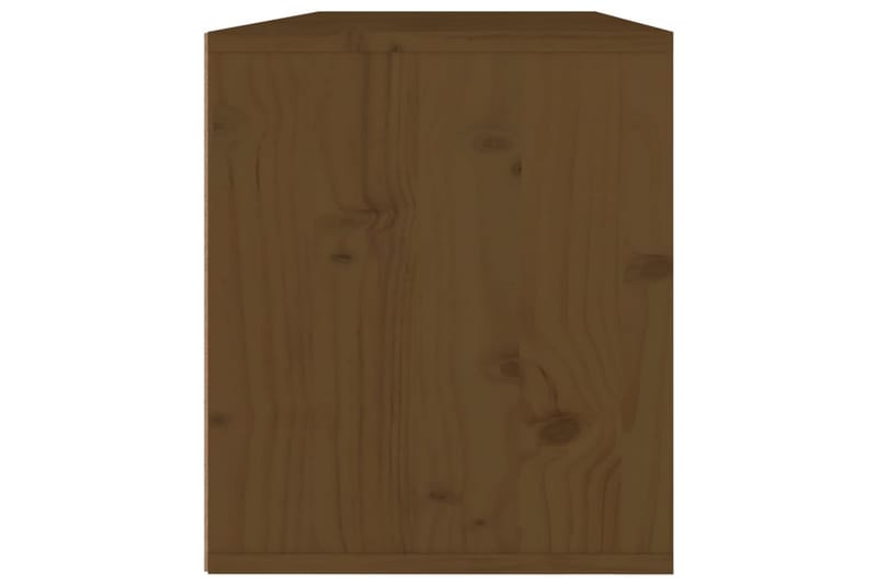 vægskabe 2 stk. 45x30x35 cm massivt fyrretræ honningbrun - Brun - Møbler - TV borde & mediemøbler - TV-borde
