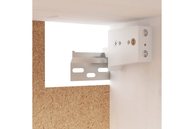 vægskabe 2 stk. 45x30x35 cm massivt fyrretræ hvid - Hvid - Møbler - TV borde & mediemøbler - TV-borde