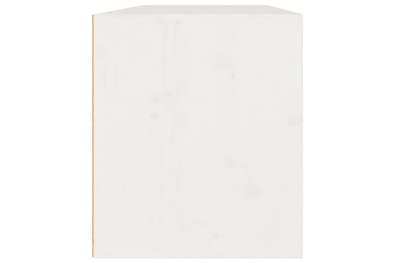 vægskabe 2 stk. 45x30x35 cm massivt fyrretræ hvid - Hvid - Møbler - TV borde & mediemøbler - TV-borde