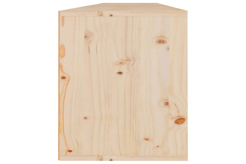 vægskabe 2 stk. 80x30x35 cm massivt fyrretræ - Brun - Møbler - TV borde & mediemøbler - TV-borde