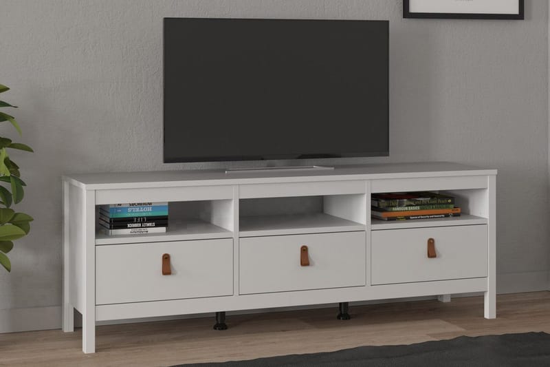 Vallvidera TV-bord 151 cm - Hvid/Natur - Møbler - TV borde & mediemøbler - TV-borde