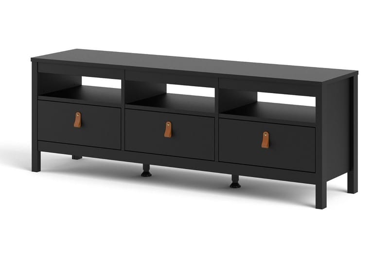 Vallvidera TV-bord 151 cm - Sort/Natur - Møbler - TV borde & mediemøbler - TV-borde