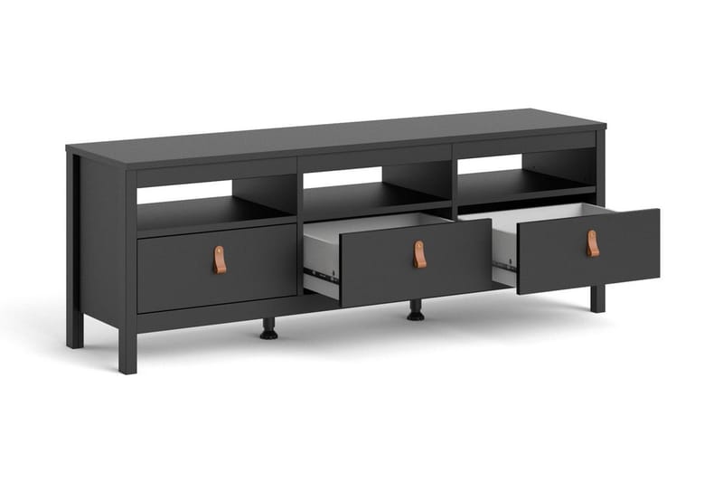 Vallvidera TV-bord 151 cm - Sort/Natur - Møbler - TV borde & mediemøbler - TV-borde