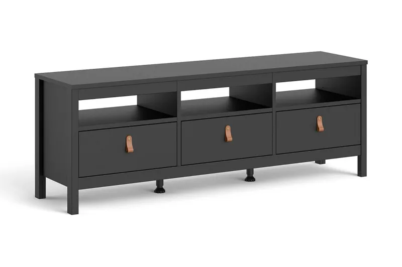 Vallvidera TV-bord 151 cm - Sort/Natur - Møbler - TV borde & mediemøbler - TV-borde