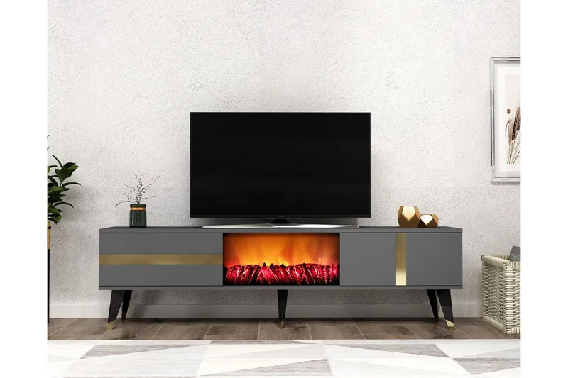 Vania TV-Bord 150 cm, Guld