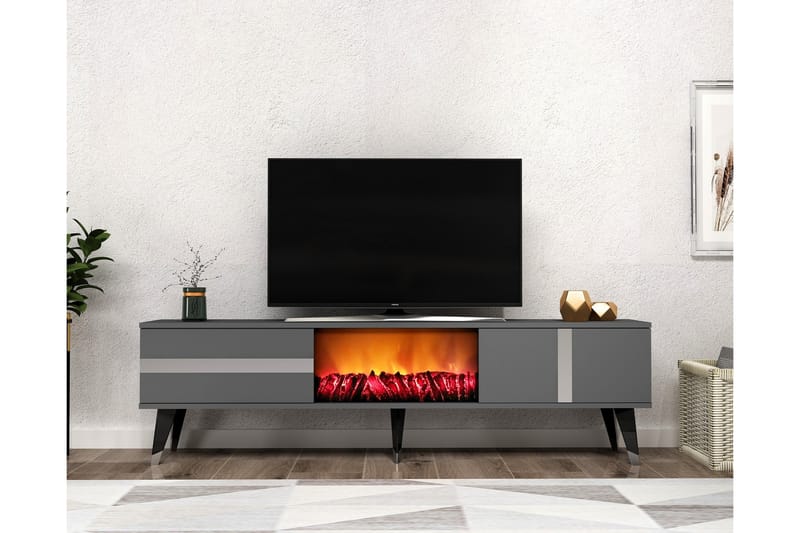 Vania TV-Bord 150 cm - Sølv - Møbler - TV borde & mediemøbler - TV-borde