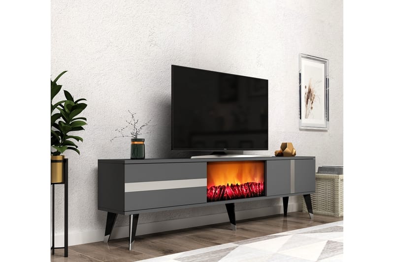 Vania TV-Bord 150 cm - Sølv - Møbler - TV borde & mediemøbler - TV-borde