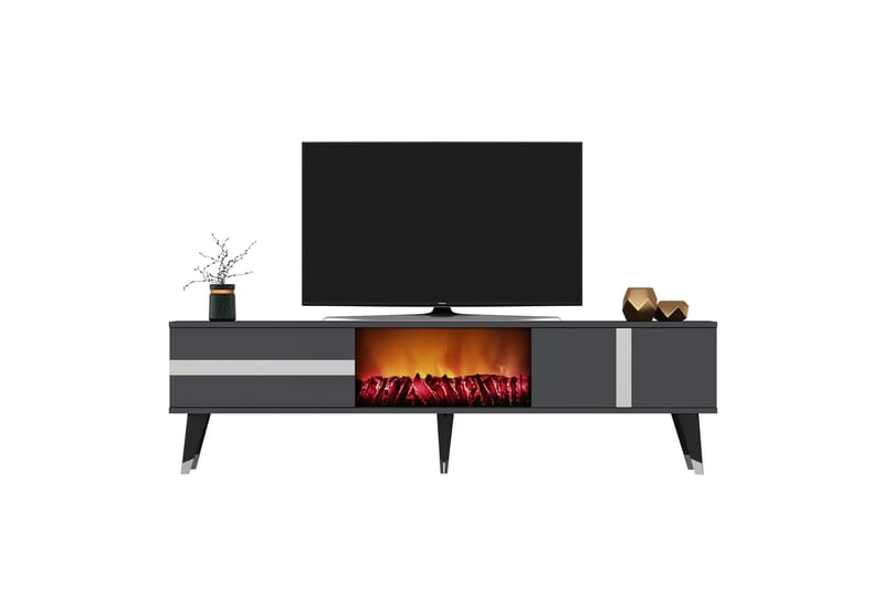 Vania TV-Bord 150 cm - Sølv - TV-borde