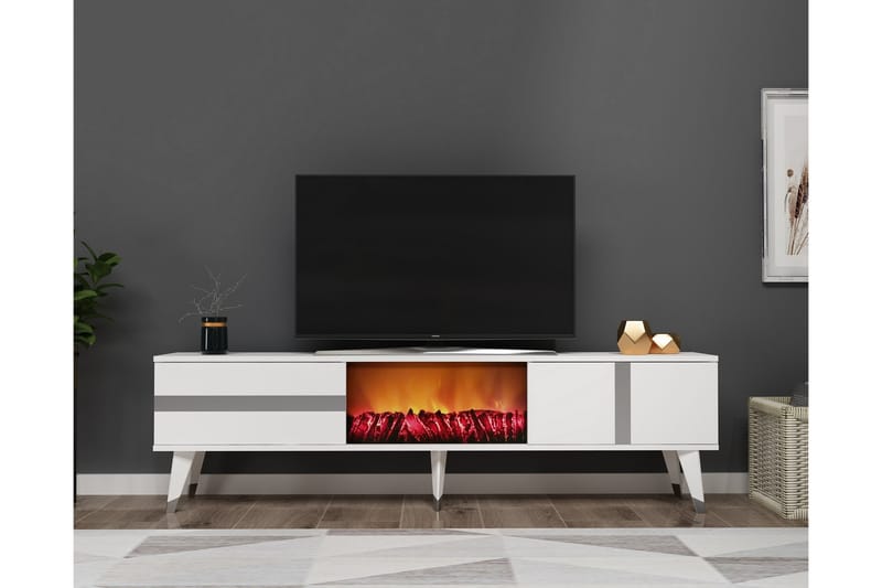 Vania TV-Bord 150 cm - Sølv - Møbler - TV borde & mediemøbler - TV-borde