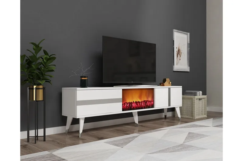 Vania TV-Bord 150 cm - Sølv - Møbler - TV borde & mediemøbler - TV-borde