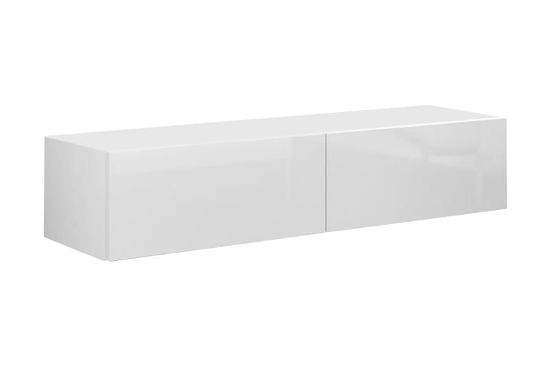 Vasil TV-Bord 140 cm - Hvid/Hvid Højglans - Møbler - TV borde & mediemøbler - TV-borde