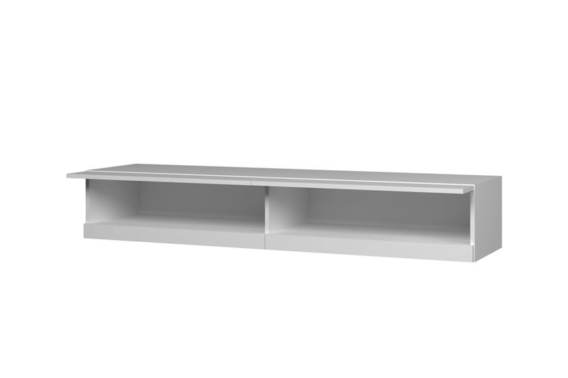 Vasil TV-Bord 180 cm Åben Reol - Hvid/Hvid Højglans - Møbler - TV borde & mediemøbler - TV-borde