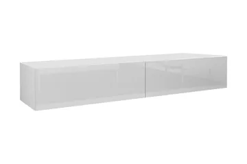 Vasil TV-Bord 180 cm - Hvid/Hvid Højglans - Møbler - TV borde & mediemøbler - TV-borde