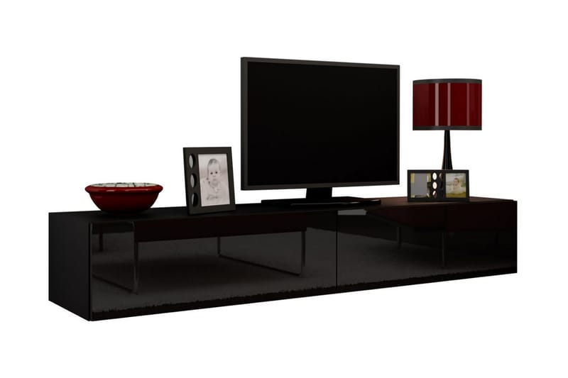 Vasil TV-bord 180 cm - Sort - Møbler - TV borde & mediemøbler - TV-borde