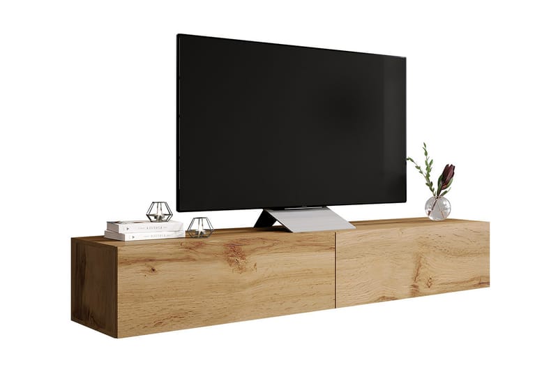 Vasil TV-Bord 180 cm - Træ/Natur - Møbler - TV borde & mediemøbler - TV-borde
