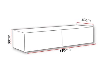 Vasil TV-Bord 180 cm - Træ/Natur - Møbler - TV borde & mediemøbler - TV-borde