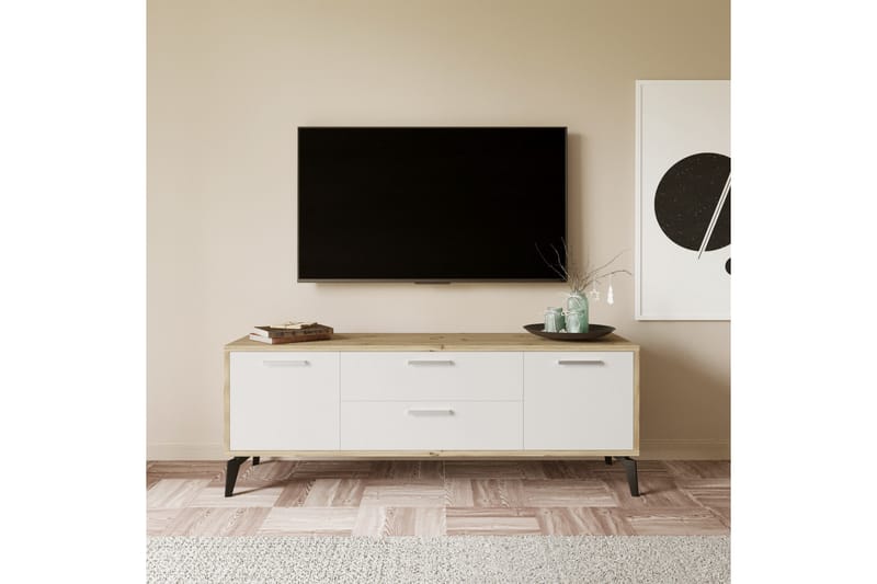 Vegal TV-bord 150 cm - Hvid - TV-borde