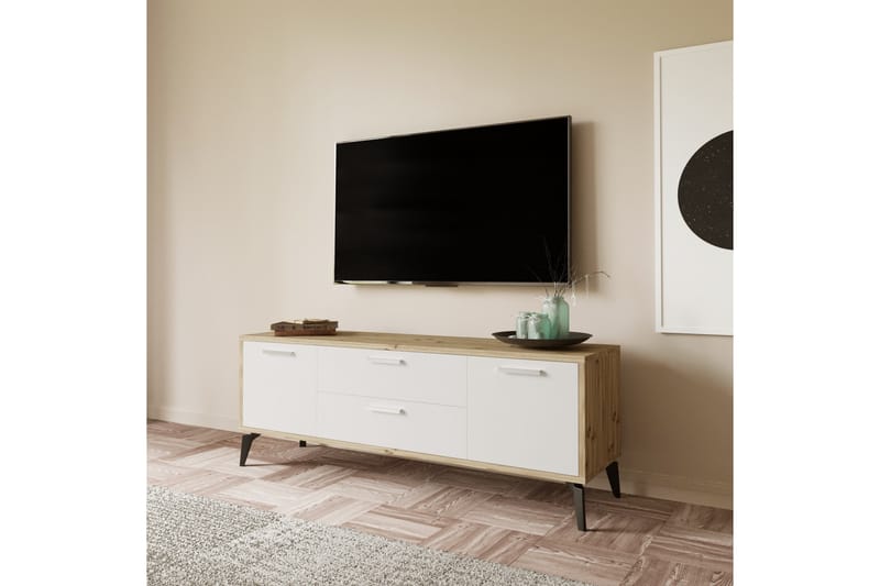 Vegal TV-bord 150 cm - Hvid - TV-borde