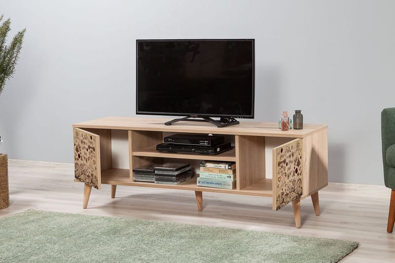 Vellavie TV-Bord 140 cm - Mønstret - TV-borde