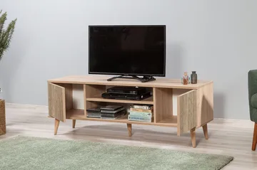 Vellavie TV-bord 140 cm med Opbevaring i Træ - Brun - Møbler - TV borde & mediemøbler - TV-borde