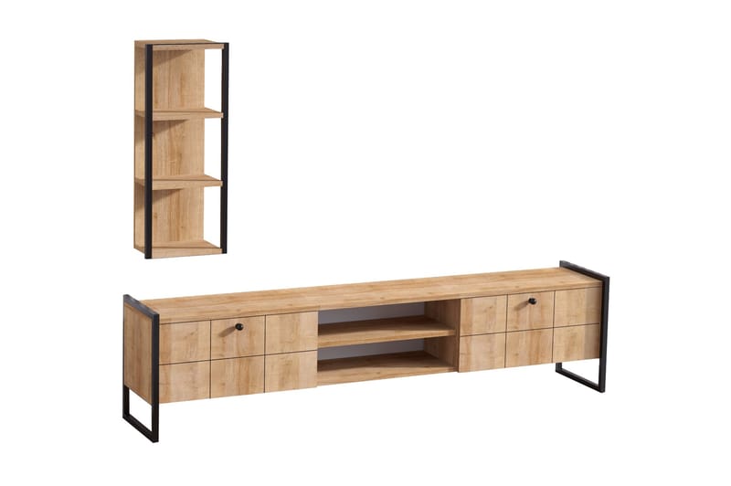 Vestö TV-Møbelsæt 180 cm - Brun - Møbler - TV borde & mediemøbler - TV-borde